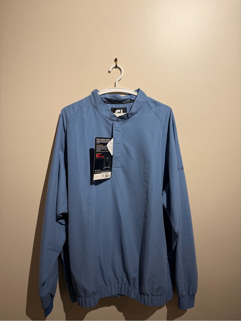 Footjoy Men's‎ Golf Windshirt XL Long Sleeve Sky Blue NWT Athletic Wear